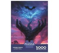 Rompecabezas De 1000 Piezas para Adultos Electric Storm Dragon Art Print Rompecabezas para Adultos Juguetes Antiestrés Decoración del Hogar Regalos para Amigos Y Familiares 52x38cm/1000pcs