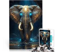 Rompecabezas de 1000 Piezas para Adultos Elefante de ensueño Juguete Educativo Intelectual descompresor Gran Regalo para Juegos 52x38cm