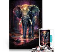 Rompecabezas de 1000 Piezas para Adultos Elefante majestuoso Entrena tu Cerebro y Tus Manos Decoración hogar 38x26cm