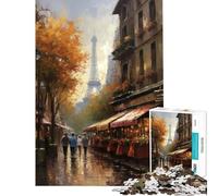 Rompecabezas de 1000 Piezas para Adultos Elegancia parisina Francia Juegos relajantes Juguetes educativos y de Aprendizaje Un Gran Regalo para Mujeres (tamaño 38x26cm)