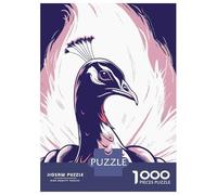Rompecabezas De 1000 Piezas para Adultos Elegant Peacock Illustration Rompecabezas para Adultos Juguetes Antiestrés Difícil Difícil Y Desafiante 70x50cm/1000pcs