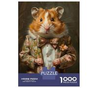 Rompecabezas De 1000 Piezas para Adultos Elegant Suit Cute Hamster Rompecabezas para Adolescentes Juegos Familiares Difícil Difícil Interacción Entre Padres E Hijos 52x38cm/1000pcs