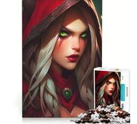 Rompecabezas de 1000 Piezas para Adultos: Elfo Silvano Nocturno Sangriento Zen Juego práctico, difícil y desafiante Ideal para Decorar el Escritorio 38x26cm