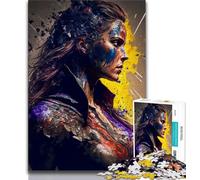 Rompecabezas de 1000 Piezas para Adultos Ella es Nuestra heroína Rompecabezas para aliviar el estrés Pasar el rato en casa interacción Entre Padres e Hijos 26x38cm