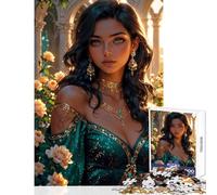 Rompecabezas de 1000 Piezas para Adultos Emerald Beauty ｜ Enchanted Jewel of The Garden Juguete Decorativo para Pared Gran Regalo y Juego de relajación con Piezas de Formas aleatorias Totalmente