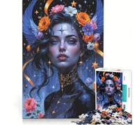 Rompecabezas de 1000 Piezas para Adultos: Emperatriz Celestial de la Noche, Juego práctico, decoración del hogar, colección de Artistas, Bellas Artes 38x26cm