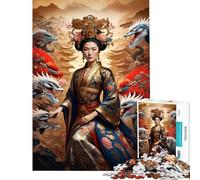 Rompecabezas de 1000 Piezas para Adultos Emperatriz de Dragones y Dre Rompecabezas para Adolescentes Juego Familiar Decoración del hogar Difícil y desafiante (Tamaño 38x52cm)
