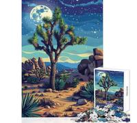 Rompecabezas de 1000 Piezas para Adultos en Joshua Tree Park Ideal para Hacer tú Mismo Regalo de cumpleaños Juego Educativo para interacción Entre Padres e Hijos (tamaño 38x26cm)