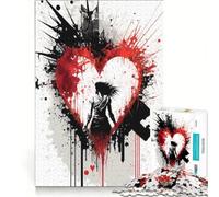 Rompecabezas de 1000 Piezas para Adultos: Enamoramiento Mortal, Juegos Divertidos, interacción Entre Padres e Hijos, Cada Pieza es única 38x26cm