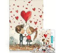 Rompecabezas de 1000 Piezas para Adultos: Enamórate de San Valentín, Juegos relajantes, Entrena tu Cerebro y Tus Manos, cumpleaños y Navidad 38x26cm