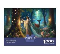 Rompecabezas De 1000 Piezas para Adultos Enchanted Forest Fantasy Rompecabezas para Adolescentes Juguetes De Bricolaje Que Mejoran La Memoria Regalos De Cumpleaños Y Únicos 38x26cm/1000pcs
