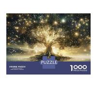 Rompecabezas De 1000 Piezas para Adultos Enchanted Forest Glowing Tree Rompecabezas para Adultos Juegos Divertidos Pero Divertidos Y Humorísticos Desafiantes De Completar 52x38cm/1000pcs