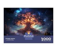 Rompecabezas De 1000 Piezas para Adultos Enchanted Forest Mystical Tree of Life Rompecabezas para Adultos: Un Juego Práctico, Divertido Y Un Desafío Educativo con Humor 70x50cm/1000pcs