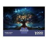 Rompecabezas De 1000 Piezas para Adultos Enchanted Forest Night Sky Rompecabezas Juguete Decoración De Pared Difícil Difícil Cumpleaños Y Navidad 70x50cm/1000pcs