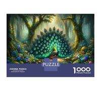 Rompecabezas De 1000 Piezas para Adultos Enchanted Forest Peacock Rompecabezas para Adultos Juegos Relajantes Análisis Y Lógica Oferta como Regalos para Toda La Familia 70x50cm/1000pcs