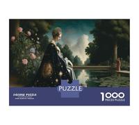 Rompecabezas De 1000 Piezas para Adultos Enchanted Garden Fantasy Art Print Rompecabezas para Adultos Juegos Relajantes El Montaje De Patrones 70x50cm/1000pcs