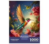 Rompecabezas De 1000 Piezas para Adultos Enchanted Hummingbird Rompecabezas para Adultos Juegos De Relajación Regalo De Cumpleaños Interacción Entre Padres E Hijos 52x38cm/1000pcs