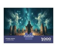 Rompecabezas De 1000 Piezas para Adultos Enchanted Stone Circle Mystical Night Sky Rompecabezas para Adultos Juegos Familiares Carrera De Velocidad Manual Regalo De Cumpleaños, Regalos, 70x50cm/1000p
