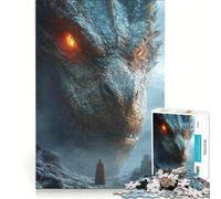Rompecabezas de 1000 Piezas para Adultos: Encuentro con el dragón, Juego Educativo, Entrena tu Cerebro y Tus Manos, Mejora el Amor Entre Parejas 38x52cm