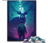 Rompecabezas de 1000 Piezas para Adultos Encuentro Mágico de Madera, Ideal para Disfrutar en Familia 50x75cm Ideal para decoración del hogar, Entrenamiento Mental y Regalos navideños
