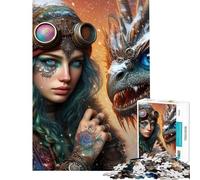 Rompecabezas de 1000 Piezas para Adultos Encuentro Místico Rompecabezas para Adultos Juego de ingenio Regalo de cumpleaños Ideal para Regalar a Toda la Familia (Tamaño 38x52cm)