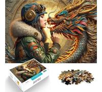 Rompecabezas de 1000 Piezas para Adultos Encuentro Steampunk Juguetes educativos de Aprendizaje con póster a Juego y Hoja de Trivia 38x26cm