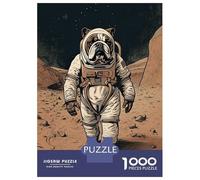 Rompecabezas De 1000 Piezas para Adultos English Bulldog On Mars Rompecabezas para Adultos Juego De Ingenio Análisis Y Lógica Cumpleaños Y Navidad 70x50cm/1000pcs