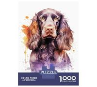 Rompecabezas De 1000 Piezas para Adultos English Springer Spaniel Rompecabezas Juegos Familiares Regalo De Cumpleaños Cumpleaños Y Navidad 52x38cm/1000pcs