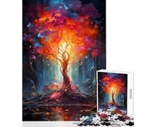 Rompecabezas de 1000 Piezas para Adultos Enigma del Bosque Juguetes antiestrés Grandes Regalos y Juguetes para Juegos educativos Entrena tu Cerebro y Tus Manos Tamaño 38x52cm