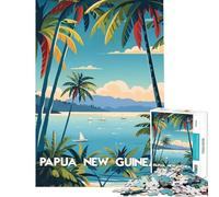 Rompecabezas de 1000 Piezas para Adultos Escape Tropical de Papúa Diversión en casa decoración artística para el hogar Juego de ingenio para Mayores de 14 años (38x26cm)