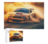 Rompecabezas de 1000 piezas para adultos, escena de acción de coche a la deriva para adultos, juegos familiares, regalos para mujeres, interacción entre padres e hijos, 1000 piezas