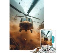 Rompecabezas de 1000 Piezas para Adultos Escuadrón de helicópteros Juego desafiante y Relajante Regalos Ideales para Mujeres (Tamaño 38x52cm)