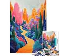 Rompecabezas de 1000 Piezas para Adultos Espectro Surrealista Rompecabezas Relajante Juegos de análisis y lógica difícil y desafiante (tamaño 38x52cm)