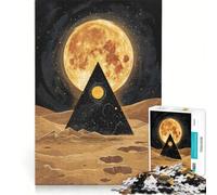 Rompecabezas de 1000 Piezas para Adultos: Espejismo Celestial, Juego práctico, decoración del hogar, colección de Artistas, Bellas Artes 38x52cm