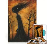 Rompecabezas de 1000 Piezas para Adultos: Espíritu del Bosque Oscuro, Juego Imposible, interacción Entre Padres e Hijos, Lista de Deseos con Papá Noel 50x75cm