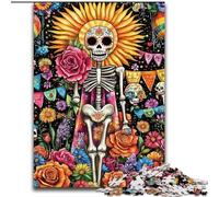 Rompecabezas de 1000 Piezas para Adultos,Esqueleto de no Muertos,Rompecabezas difíciles para Adultos,50x75cm,desafiante Rompecabezas para Adolescentes,diversión para la Noche de Juegos en Familia