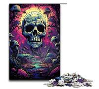 Rompecabezas de 1000 Piezas para Adultos Esqueletos de Silent Night Juego de Rompecabezas decoración Adolescentes a Partir de 14 años 75 x 50 cm