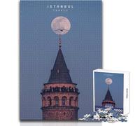 Rompecabezas de 1000 Piezas para Adultos, Estambul, Juegos Familiares, Actividades Divertidas, Regalo (tamaño 38x52cm)