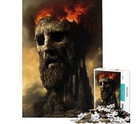 Rompecabezas de 1000 Piezas para Adultos Estatua corrupta de Zeus en Olimpia Juguetes adictivos para Cultivar la Paciencia Juego Familiar para divertirse en Familia Regalo Divertido (Tamaño 50x75cm)