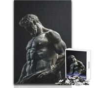 Rompecabezas de 1000 Piezas para Adultos, Estatua de Hércules estoico, Relajante, Suave, para Actividades de Ocio, Corte Fino y Suave, Juguete Artesanal, tamaño 50x75cm