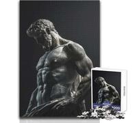 Rompecabezas de 1000 Piezas para Adultos, Estatua de Hércules estoico, Relajante, Suave, para Actividades de Ocio, Corte Fino y Suave, Juguete Artesanal, tamaño 38x52cm