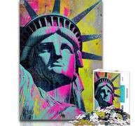 Rompecabezas de 1000 Piezas para Adultos, Estatua de la Libertad, para Adolescentes, Regalo de cumpleaños, decoración de Pared para Mayores de 14 años, 50x75cm