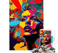 Rompecabezas de 1000 Piezas para Adultos Estilo Abstracto Pop Art Ideal para divertirse en casa Juego Educativo Que Mejora la Memoria Apto para Mayores de 14 años (38x26cm)