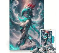 Rompecabezas de 1000 Piezas para Adultos, Estilo Anime, fantasía, Princesas, Juegos Familiares, desafiantes para completar, Que mejoran el Amor Entre Parejas 38x52cm