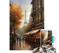 Rompecabezas de 1000 Piezas para Adultos Estilo Elegancia parisina Francia Juguetes educativos para Aprender Juegos relajantes desafío exigente Excelentes Regalos y Juguetes (tamaño 50x75cm)