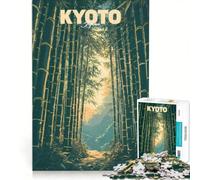 Rompecabezas de 1000 Piezas para Adultos, Estilo Kioto, Japón, Vintage, Juegos Divertidos, interacción Entre Padres e Hijos, Cada Pieza es única 50x75cm