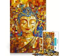 Rompecabezas de 1000 Piezas para Adultos,Estilo Mosaico de Buda,Arte,decoración,Juguete de construcción,Juego de Paz,Regalo de cumpleaños (50x75cm)