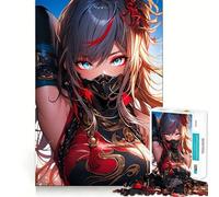 Rompecabezas de 1000 Piezas para Adultos, Estilo Ninja Tradicional, Corte preciso, Divertido Juego de ingenio, Ideal para el Tiempo Libre y para Celebrar cumpleaños (50x75cm)