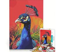 Rompecabezas de 1000 Piezas para Adultos Estilo Pavo Real Pop Art al Estilo de Andy Warhol Juguetes para armar ensamblaje de Patrones colección de Artistas Bellas Artes 38x52cm