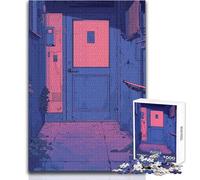 Rompecabezas de 1000 Piezas para Adultos, Estilo Retro Rosa, Ideal para Momentos de Tranquilidad y Ocio, Troquelado de precisión Premium, tamaño 38x52cm